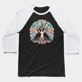 Monstera Tree of Life Baseball T-Shirt